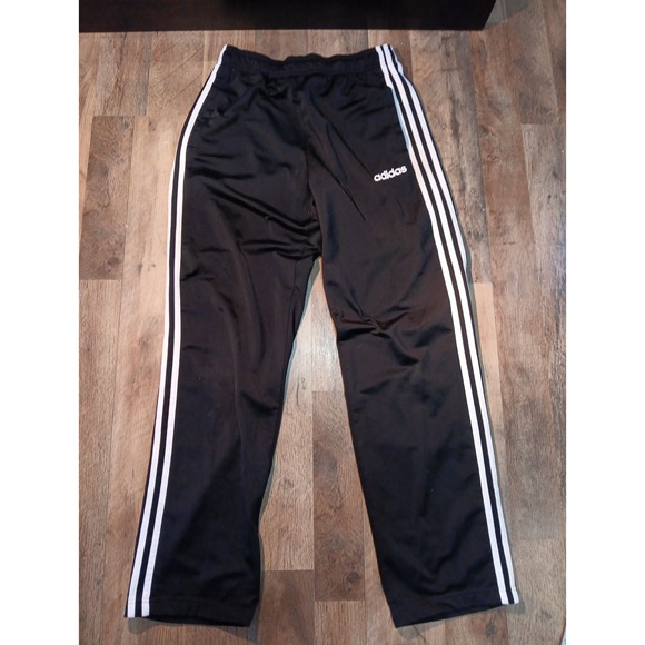 Adidas Track Pants Men's Med‎ Black Athletic Training Fitness Soccer 5163 - Picture 1 of 6